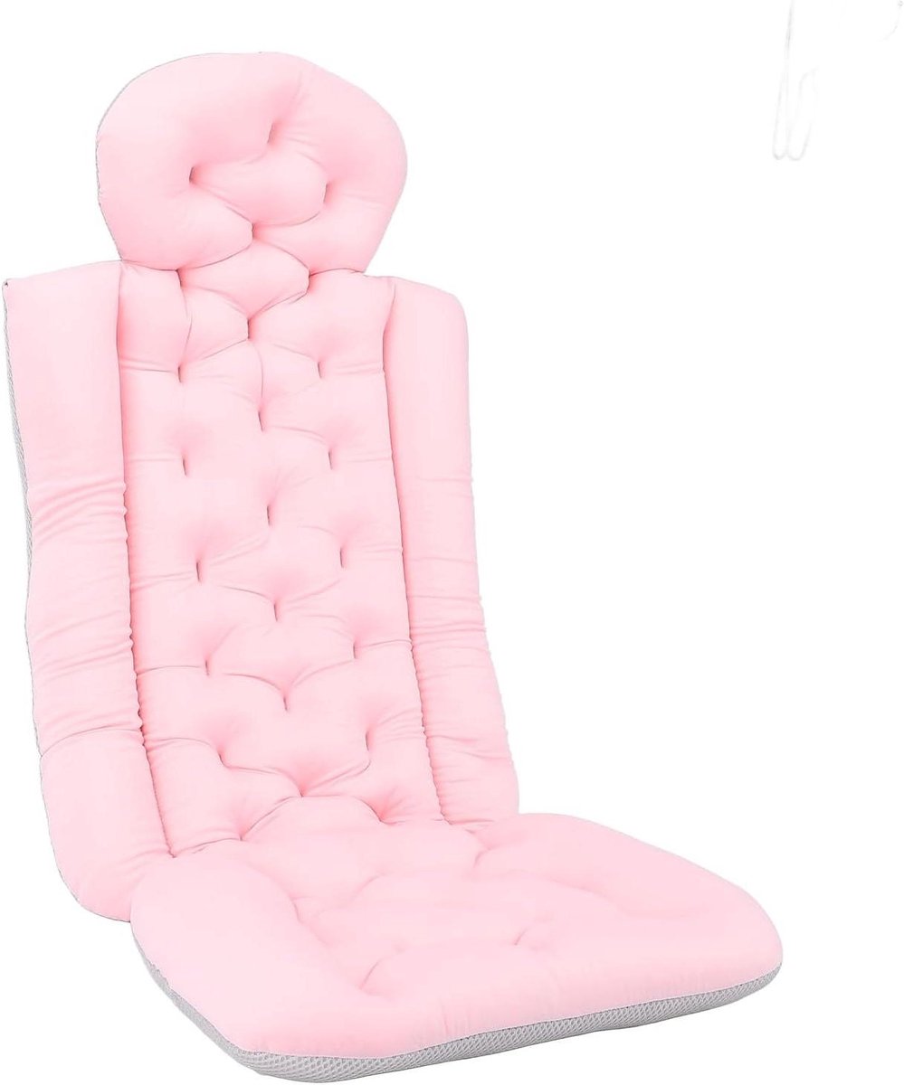 Badkussen Volledig Lichaam - Badsteun Hoofd Nek - Ontspannen in Bad - Ergonomische Ondersteuning - 100 cm Lengte - Roze