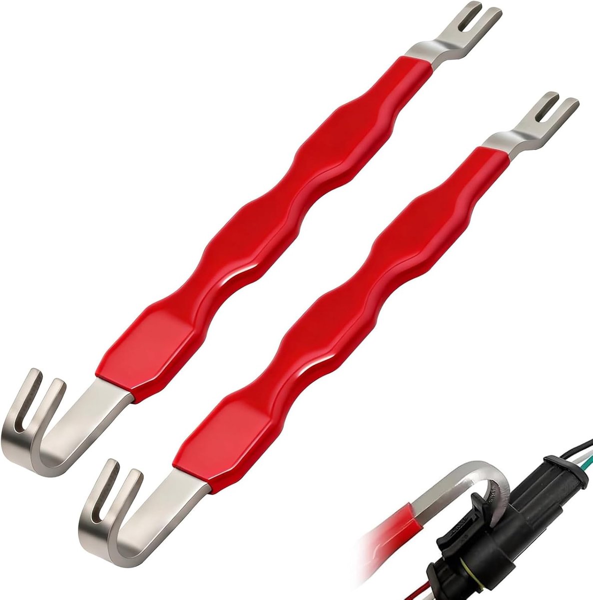 SnelShoppen - Puller voor Auto Stekker, Elektrische 2-delige Set, Universele Auto Stekker Verwijderaar, V-vormige Pliers voor Reparatie en Onderhoud