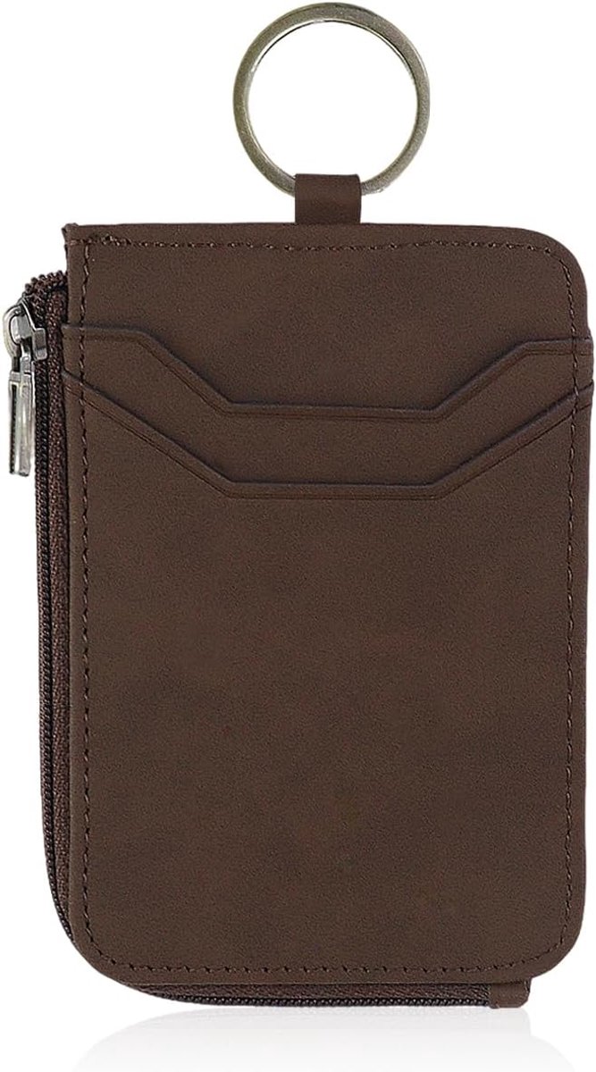 SnelShoppen - Card Case voor Mannen met RFID Bescherming, Mini Portemonnee van Microfiber Leer, ID Kaarthouder voor Mannen en Vrouwen, Dunne Kleine Ka