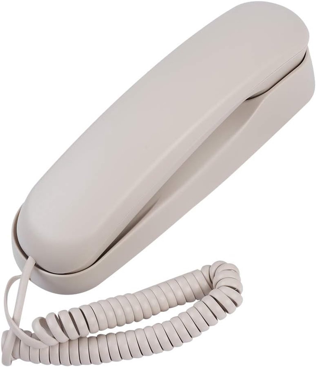 SnelShoppen - Waterdichte Wandtelefoon voor Zakelijk en Thuis, Landlijn Telefoon zonder Beller ID, Ideaal voor Hotel, Badkamer en Familie, Voeding via