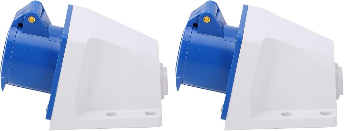 SnelShoppen - Industriële stekker, 2 stuks, waterdicht, explosiebestendig, enkel-fase, 3-polig, 220-250V, voor werkplaatsen, industrie en machines