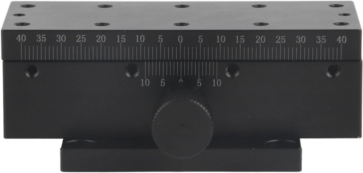 SnelShoppen - Handmatige X-as Lineaire Trap, Aluminium Legplaat Pinion Trap 90 X 40 mm Nauwkeurigheid Handmatige Fijnafstelling Platform