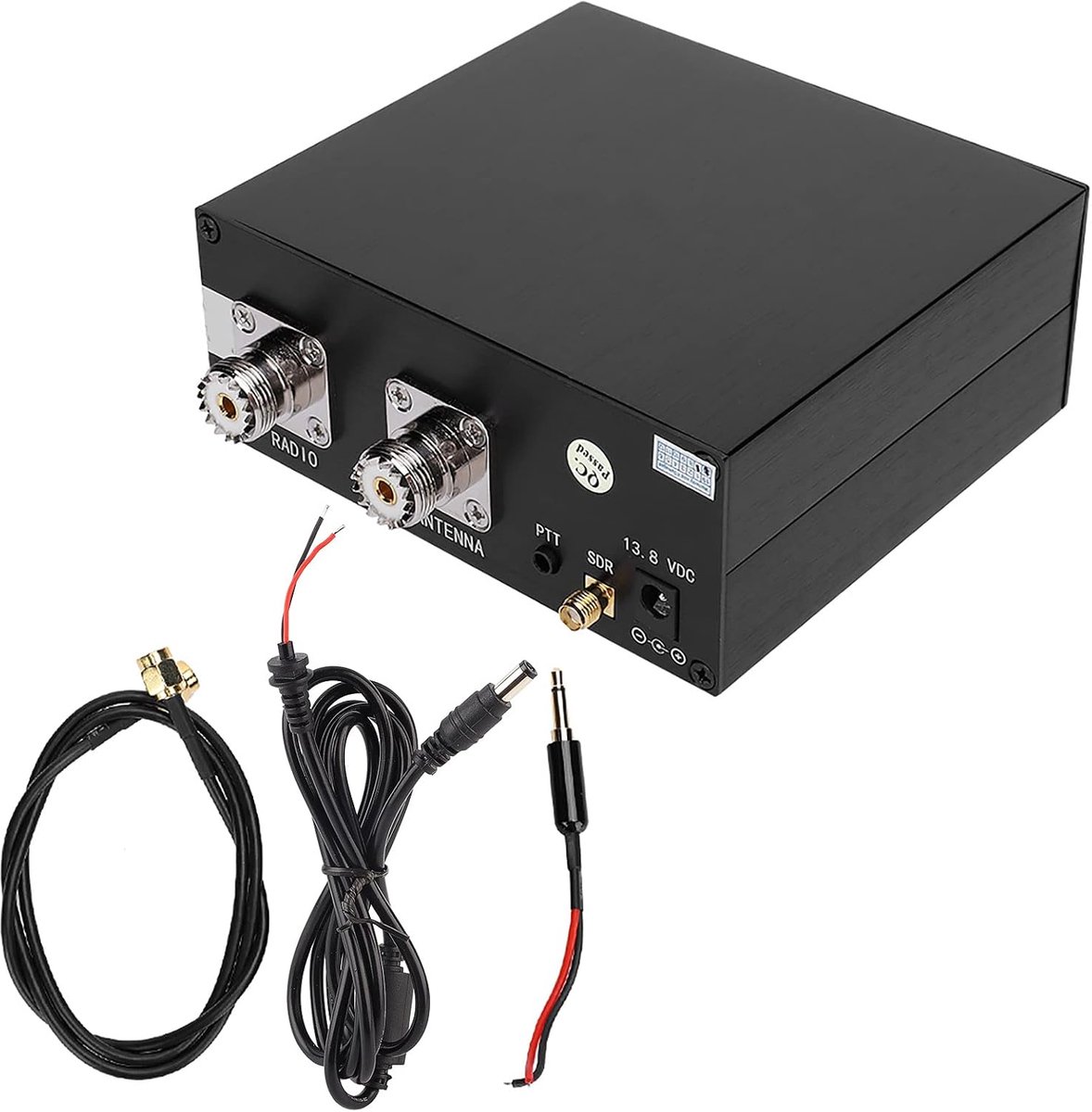 SnelShoppen - Antenne Verdeler 100W SDR Transceiver TR Switch, DC -160MHz Frequentiebereik, Aluminium Behuizing, Compleet met Host, Voedingskabel, SMA