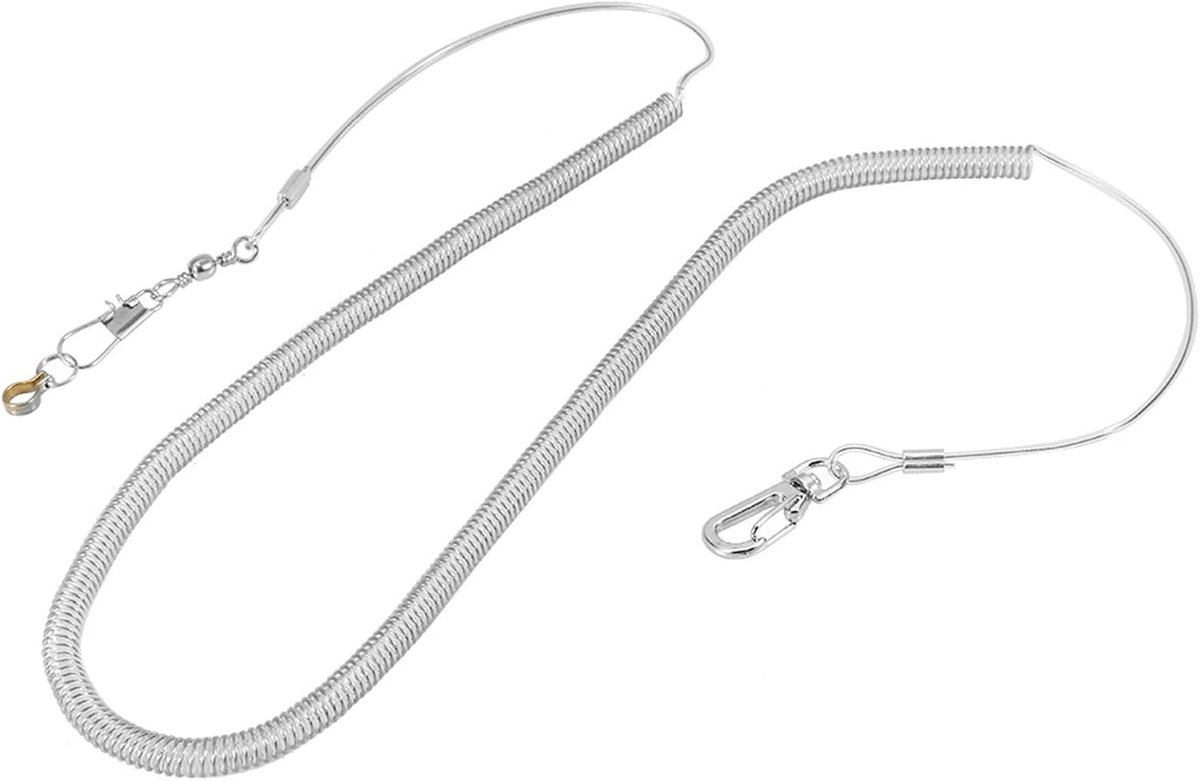 SnelShoppen - Thermochroom Poederlijn voor Lovebirds 6M Papegaai Anti Bijt Vliegtraining Vogels Touw Leash Kits Willekeurige Kleur (Voetring Dia. 8.5m