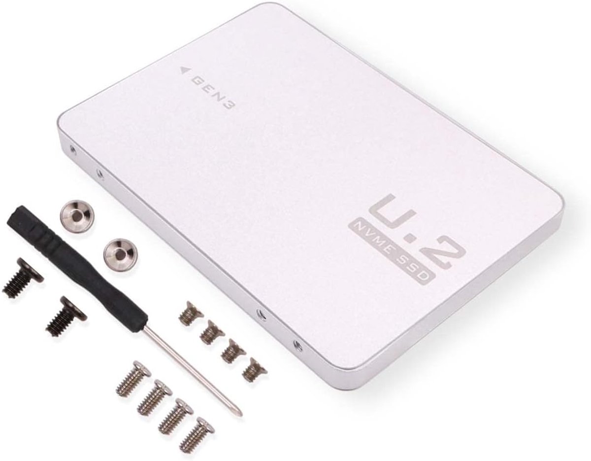 SnelShoppen - M.2 NVME SSD Behuizing Adapter Converter Case Aluminium Extern voor NGFF SSD - Ondersteunt NVMESSD en SATA - Volledige Aluminium Behuizi
