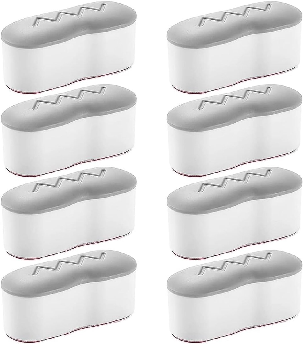SnelShoppen - 8 Stuks Toiletbril Dempers - Zelfklevende Vervangingsbuffers voor Toiletzittingen - Geschikt voor Thuis, Hotel en School - 4.5 x 2 cm -