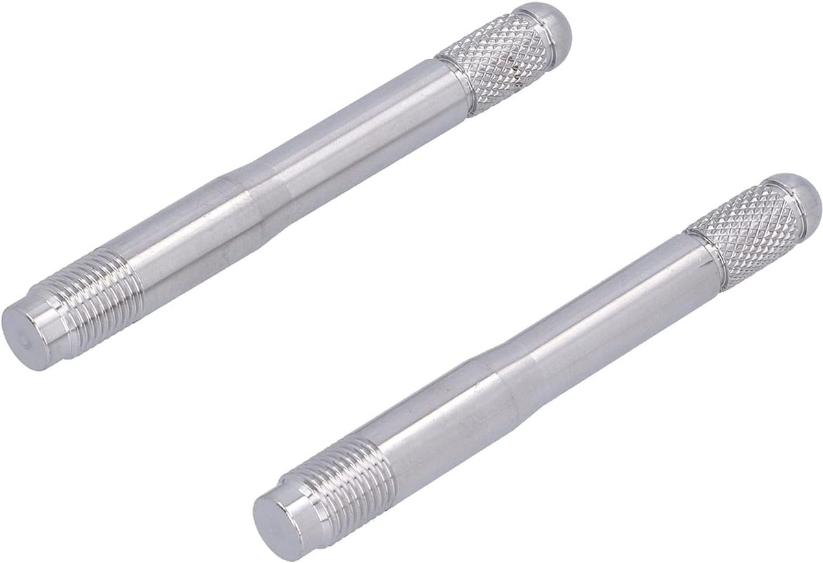 SnelShoppen - 2Pcs M14 Wiel Stud Uitlijning Pinnen Gids 1.5 Pin Pendant M14 Wiel Draad RVS Tool Pin - Perfect voor Auto Onderhoud