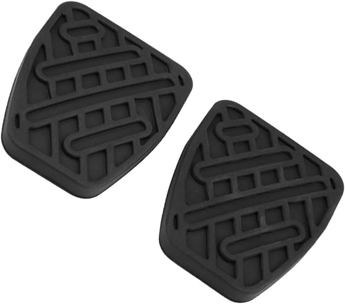 SnelShoppen - Rubber Pedal Covers voor Auto, 2x Rem en Koppeling Pedalen, Hoogwaardige Rubber, Geschikt voor Qashqai 2007-2016, Veilig en Duurzaam