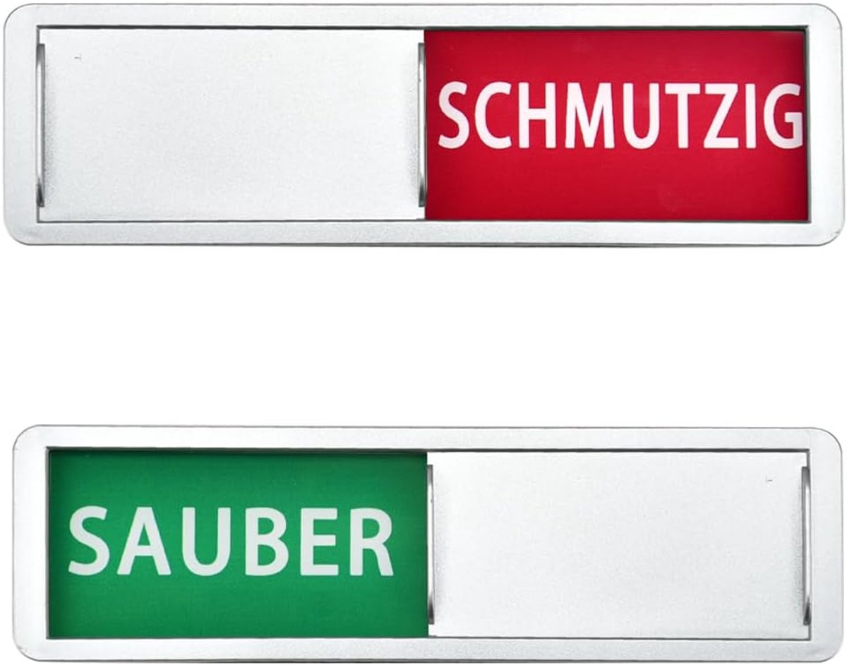SnelShoppen - Clean/Dirty Magnetische Bord Vaatwasser Indicator - Keuken Accessoire - Magnetische Statusborden voor Vaatwasser - Oplossing voor Schoon