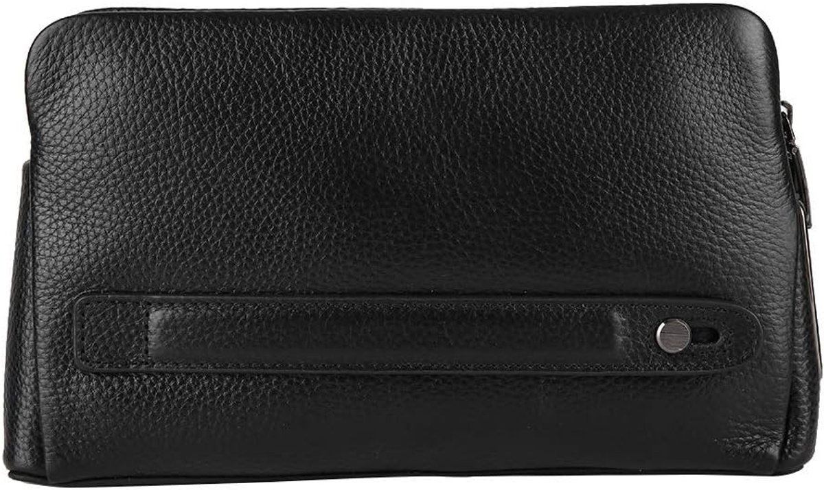 SnelShoppen - Slimme Leren Portemonnee met Vingerafdruk, Diefstalbestendig Handtas, Snelle Ontgrendeling, Capacitive Scanner, Hoogwaardige Cowhide, Co