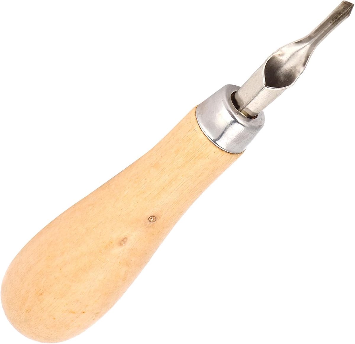 SnelShoppen - Akozon Linoleum Snijder 2 Pack – Graveren Snijmes – Houtbewerking en Beeldhouwen Gereedschap – Ideaal voor Rubber Stempel Projecten