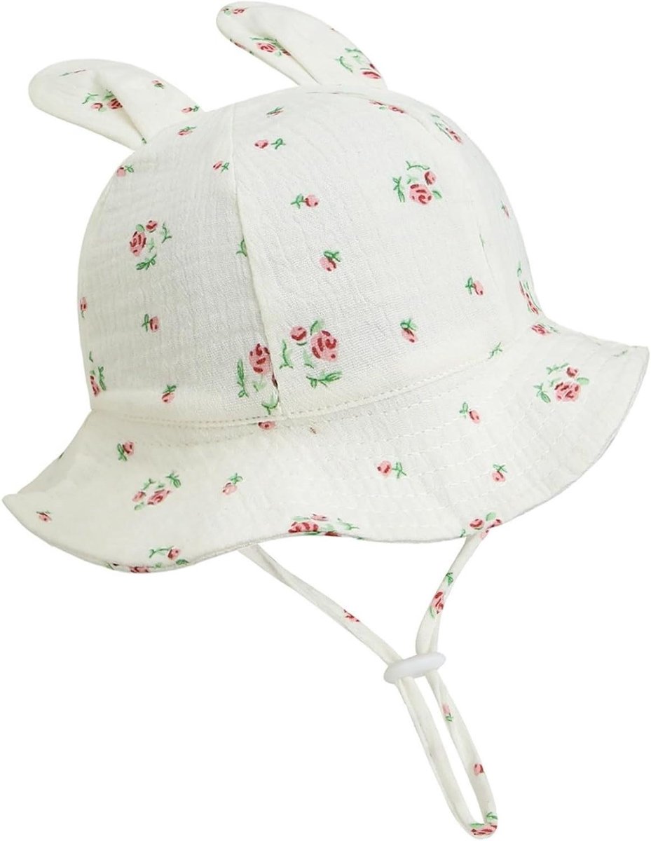 Kinder Zonnehoed - Visserspet Jongens Meisjes - Buitenactiviteiten Zomer - Verstelbaar UV-bescherming - One Size - Blauw