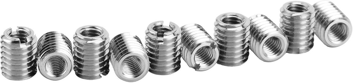 SnelShoppen - Thread Insert Set Allen Reductie M5 tot M8, 10 Stuks RVS voor Duurzame Draadreparatie in Automobiel en Industrie