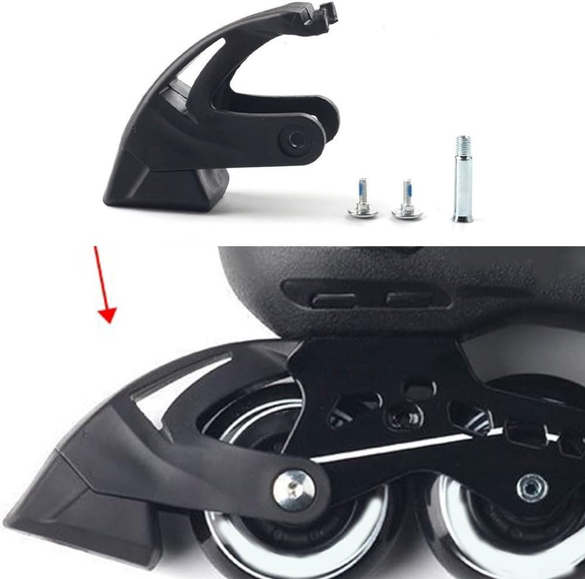 SnelShoppen - Roller Skates Remblok voor Inline Skates - Veiligheid en Comfort - Hoogwaardige PP en TPR Materialen - Eenvoudig te Installeren - Geschi