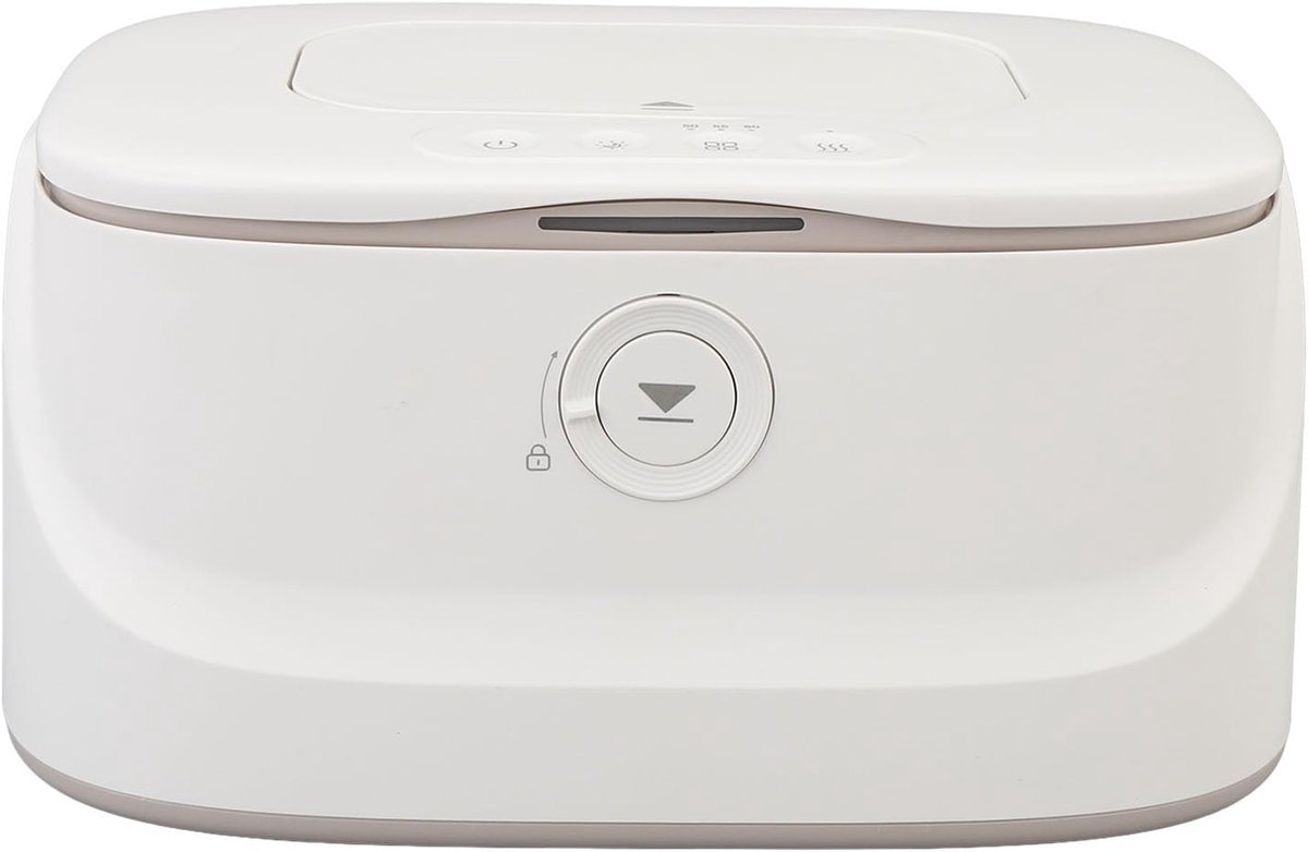 SnelShoppen - Diaper Wipes Warmer, Draagbare Wipes Verwarmer met Instelbare Temperatuur, Slimme Nachtlamp, Waterdichte Wipes Houder voor Thuis en Reis