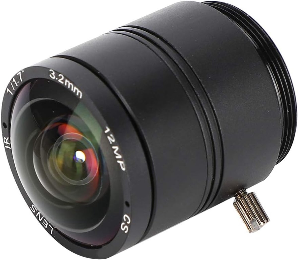 SnelShoppen - Camera Lens 3.2mm Vast Brandpunt Lens CS Mount 12MP High Definition CCTV Beveiligingscamera Lens voor Hoge Kwaliteit Beelden