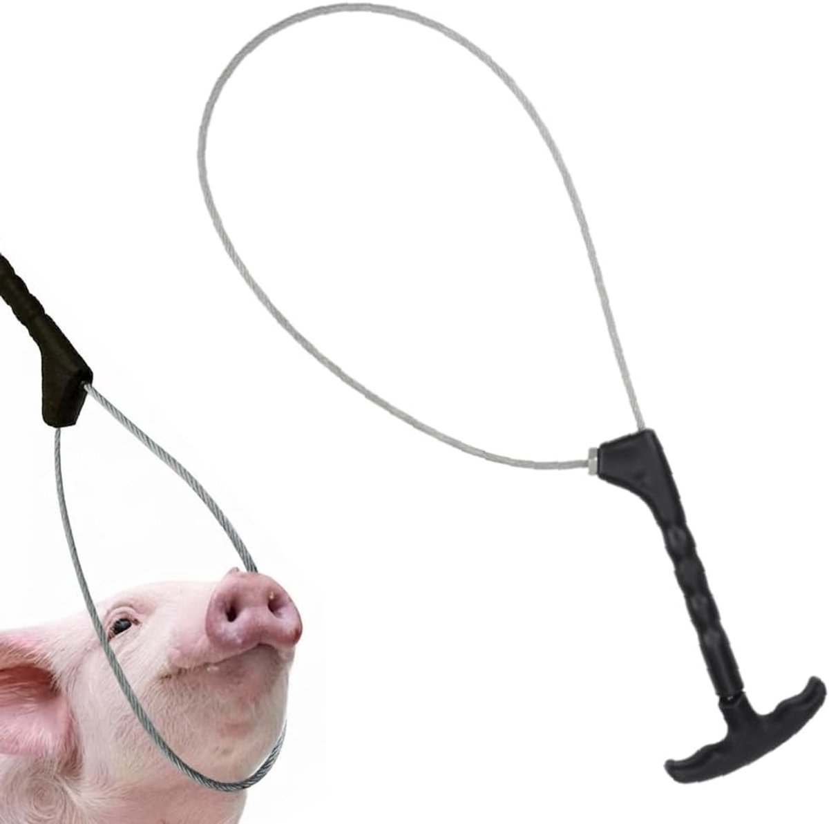 SnelShoppen - Multi-Strand Rvs Varkensvanger, Professionele Varkenssnare voor Boerderijgebruik, Duurzaam en Betrouwbaar, Ideaal voor Varkens- en Rundv