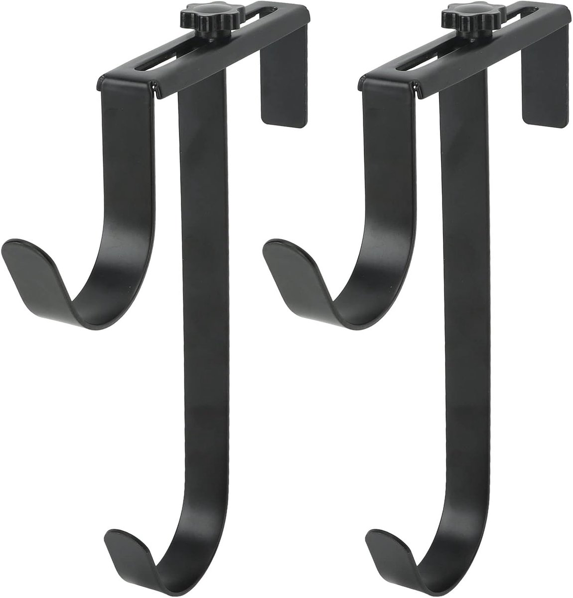 SnelShoppen - 2 Pcs Pool Pole Hangers, Verstelbare Metalen Pool Paal Haken, IJzeren Accessoires voor Zwembad, Tuin, Buitengebruik, Voor Opslag en Orga