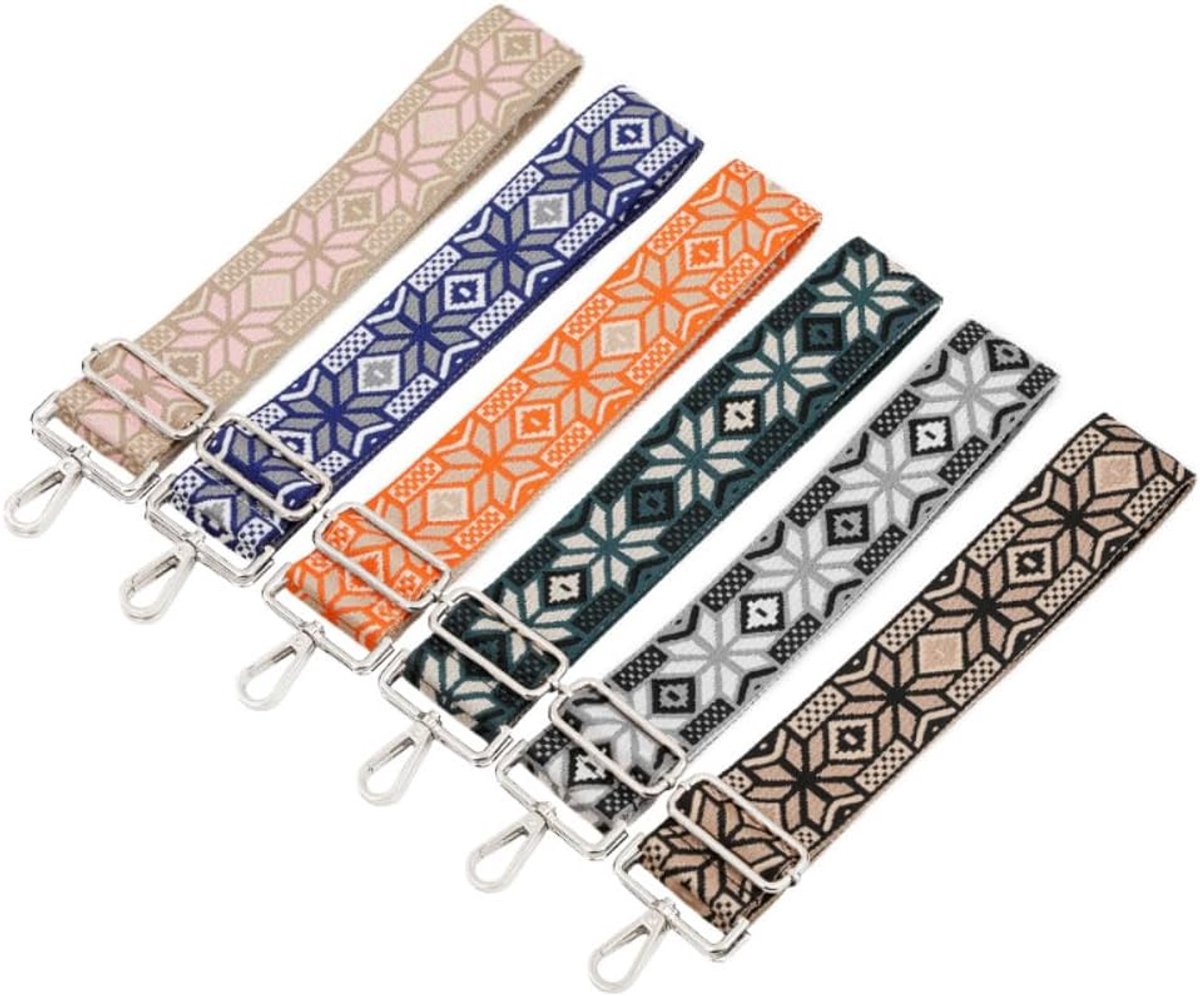 SnelShoppen - Verstelbare Schouderband voor Tassen Breed 5cm Tasband 75-130cm met Karabijnhaak Vervangende Schouderband voor Tassen voor DIY Handtasse