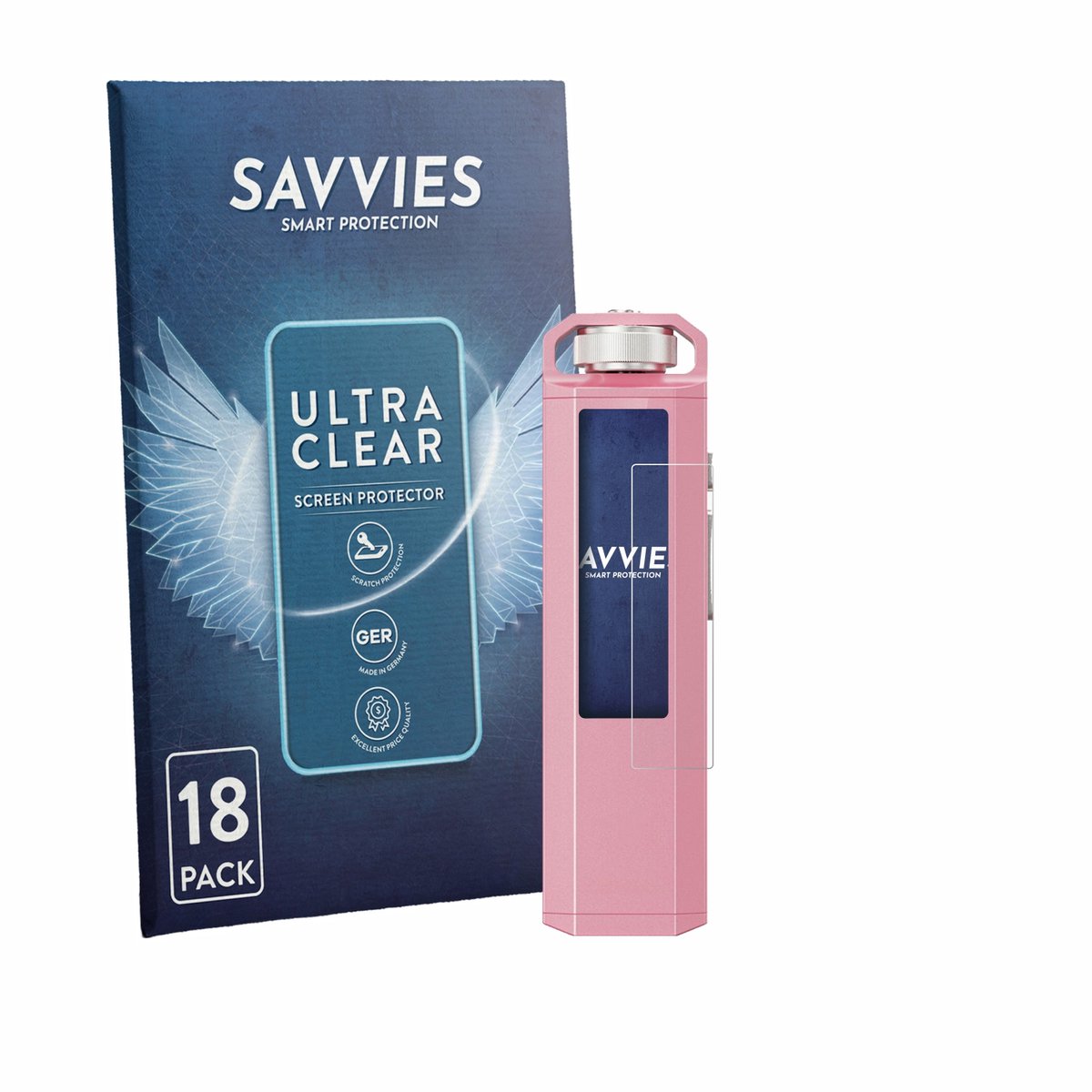 Savvies - Screenprotector voor FiiO SnowSky Echo Nano - Folie Beschermfolie transparant 18 Stuks