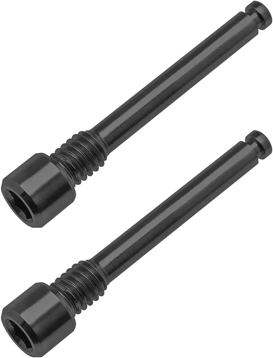 SnelShoppen - 2 Stuks M4 Titanium Bouten Voor Fiets Schijfrem Pad Schroefdraad Pin Invoegen Schroef Disc Rem Pad Pin As Voor Schroefdraadhydraulische