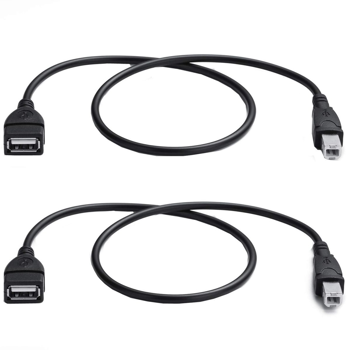 Herfair A to B Adapter Cable, USB 2.0 Bus to Pressure Plug, Converter Cable for Printer, Scanner, Fax Machine (1m) - ShopVlot