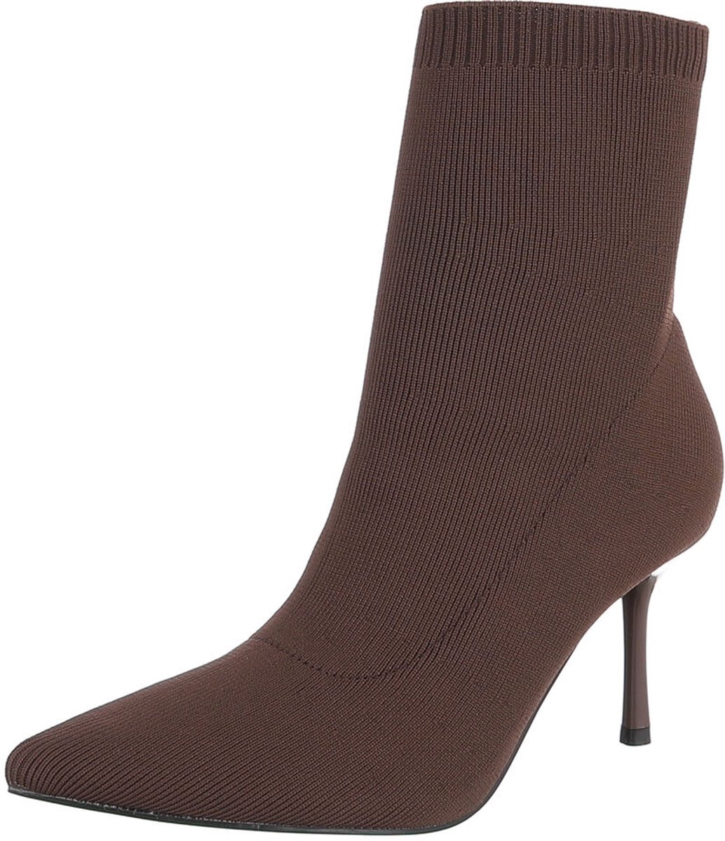 Enkellaars - Sokmodel met hak - Dames Mt:39