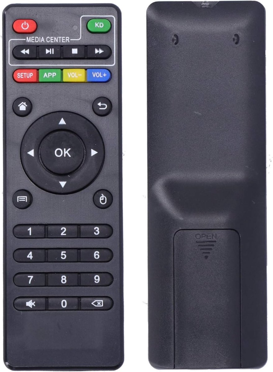 SnelShoppen - Remote Control X96, Draagbare TV Box IR Controller voor Android X96 X96mini X96w 96 Mini Max Vervangingsafstandsbediening, Geen Instelli