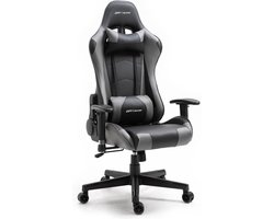 GPRacing Pro - Game Stoel - Gaming Stoel - Ergonomische Bureaustoel - Gamestoel - Verstelbaar - Gaming Chair - Zwart / Grijs