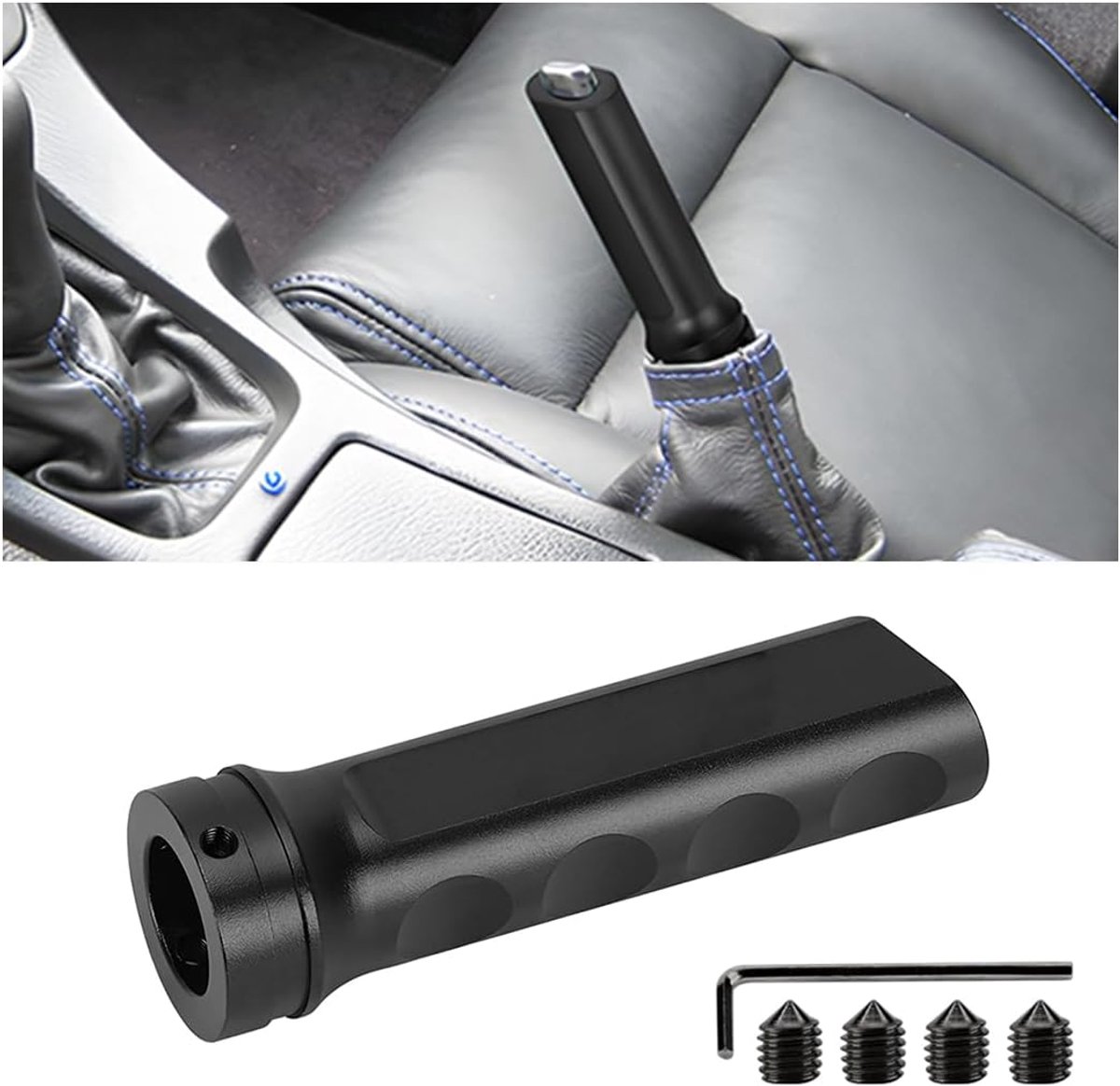 SnelShoppen - Aluminium Handremhoes voor Auto, Universele Handrem Sleeve, Bescherming voor Handrem, Modificatie Accessoires voor Voertuigen, SUV's en