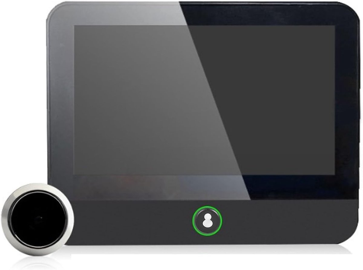 SnelShoppen - Digitale Deurviewer met Brede Kijkhoek, 1080P Hoge Definitie Bewaking, Smartphone Afstandsbediening, Peephole Functie, Draadloze Gemak v