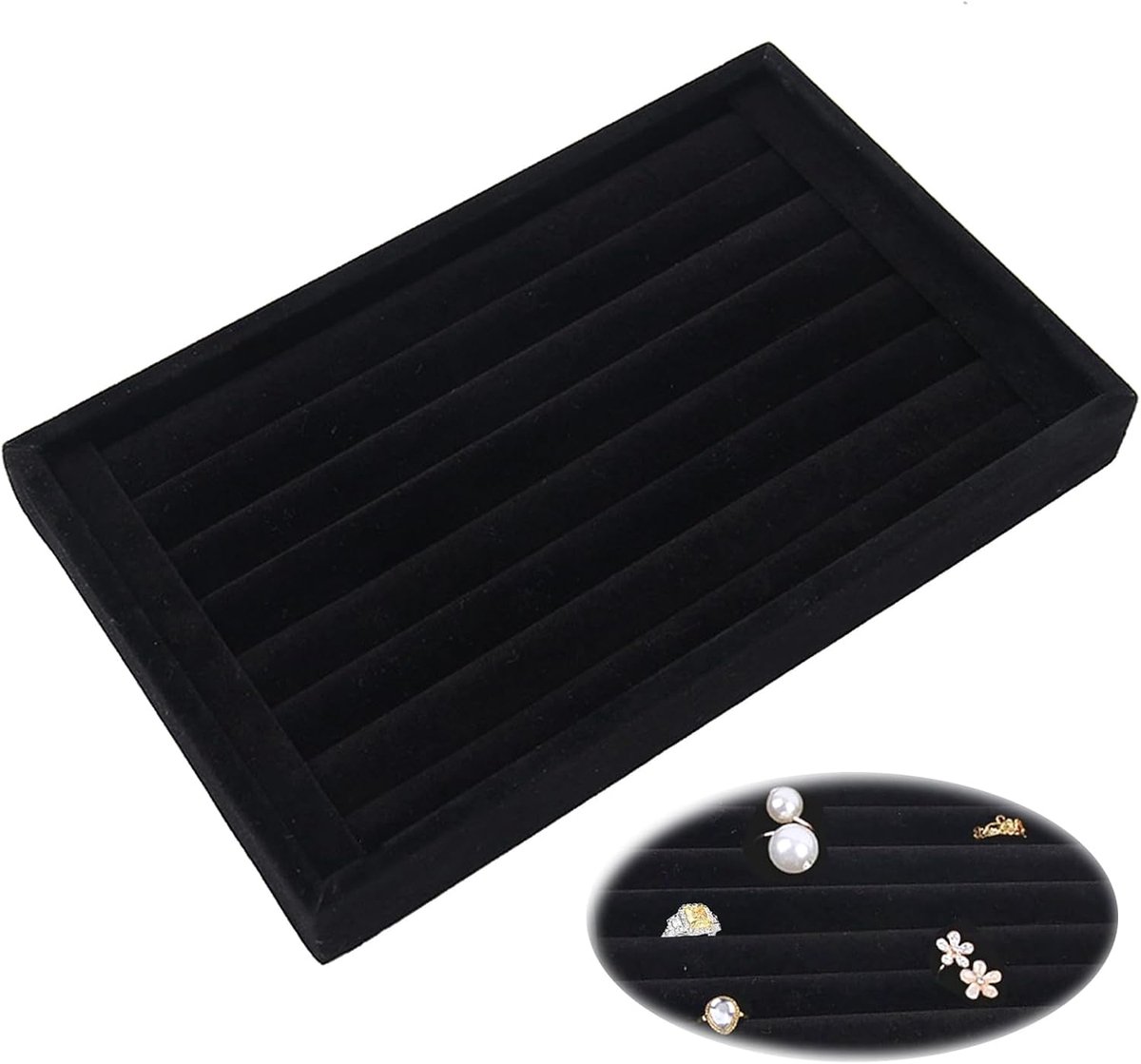 Ring Organiser Box, Ring Stand for Jewelry, Case, Insert, Jewelry Display, Jewellery Stand, Counter Jewelry Stand - ShopVlot