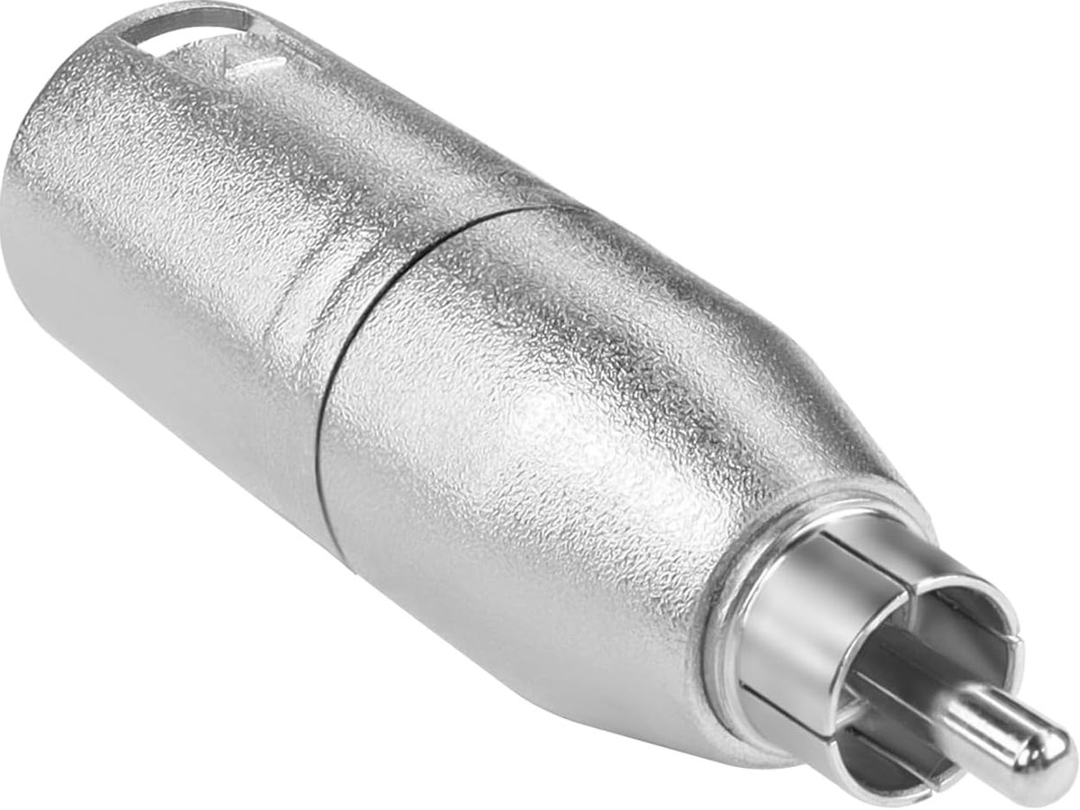 SnelShoppen - XLR naar RCA Audio Converter Adapter 3Pin XLR Mannelijk naar RCA Mannelijk Microfoon Onsymmetrische Verbinding, Stabiele Geluidsoverdrac