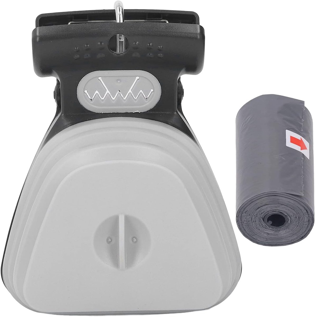 SnelShoppen - Dog Pooper Scooper, Handheld Honden Poep Schep, Draagbare Honden Poepopruimer met Leash Clip en 1 Rol Poepzak, Geschikt voor Alle Honden