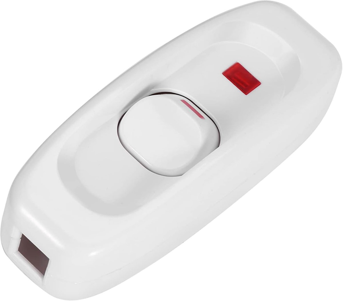 SnelShoppen - ON/OFF Schakelaar Lamp Schakelaar, AC 250V 10A Inline ON/OFF Tafel Bureau Lamp Snoer met LED Indicator Licht (Wit)