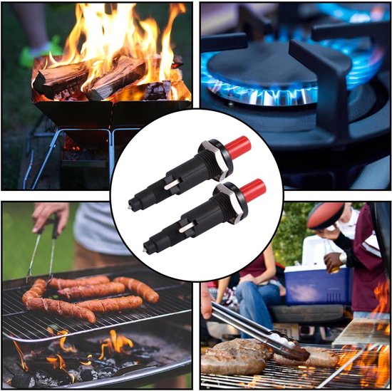 SnelShoppen - Piezo Ignition Cherries, Gas Heater, Keramische Ontstekers, Piezo-elektrische Vonkpluggen, Drukknop Ontstekingen, Voor Gasfornuizen, Gri — afbeelding 5