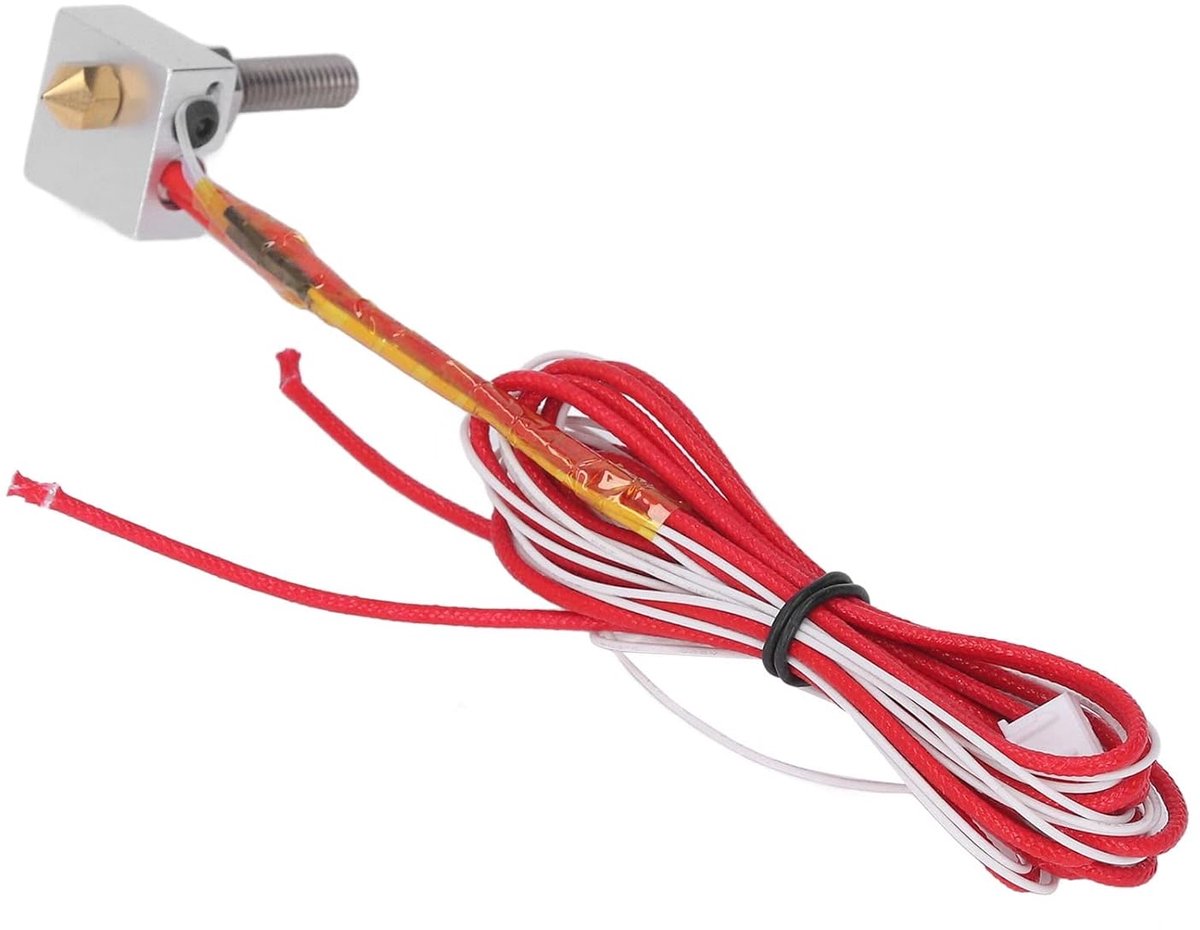 SnelShoppen - Hot End Head 3D Printer Hotend Nozzle 0.4mm voor Anet A8 i3, Geschikt voor 1.75mm ABS en PLA Filament, Betrouwbare Extruder