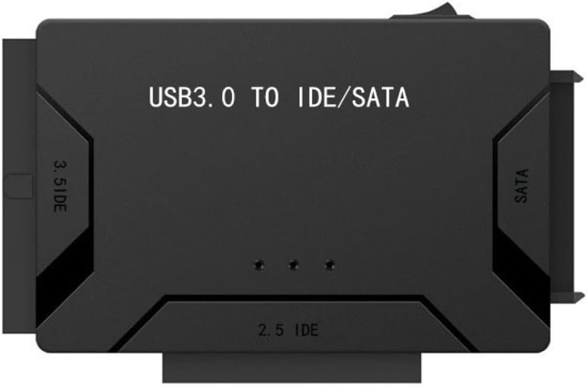 SnelShoppen - IDE SATA naar USB 3.0 Adapter voor 2.5"/3.5" Hard Drives en 5.25" CD/DVD Drives - Ondersteunt 2TB - Snelle Gegevensoverdracht