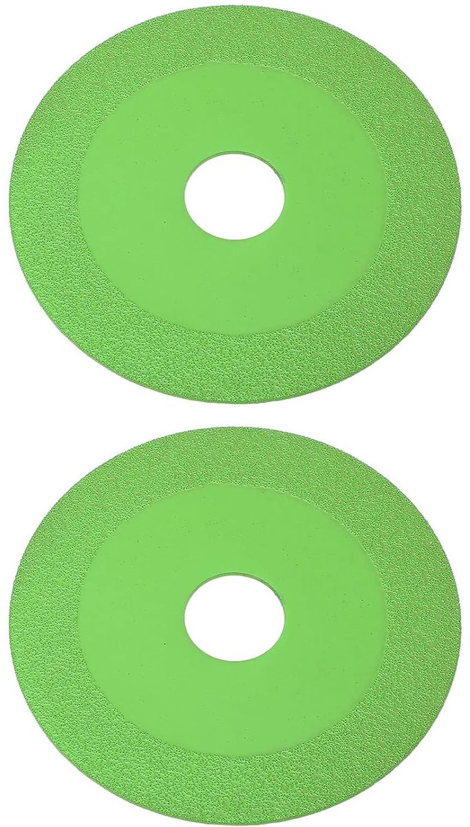 SnelShoppen - 2 Stuks Snijdisk Glassnijschijf Voor Glas, Ceramiek, Tegels, Kristal, Flessen - 22mm ID, 100mm OD, 15mm Zaagblad - Snelle en Efficiënte