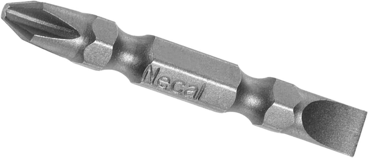 SnelShoppen - Double Closed Bits - 2" x H1/4 x PH2/SL6 Magnetische Phillips en Sleuf Schroevendraaier voor Pneumatische en Elektrische Gereedschappen