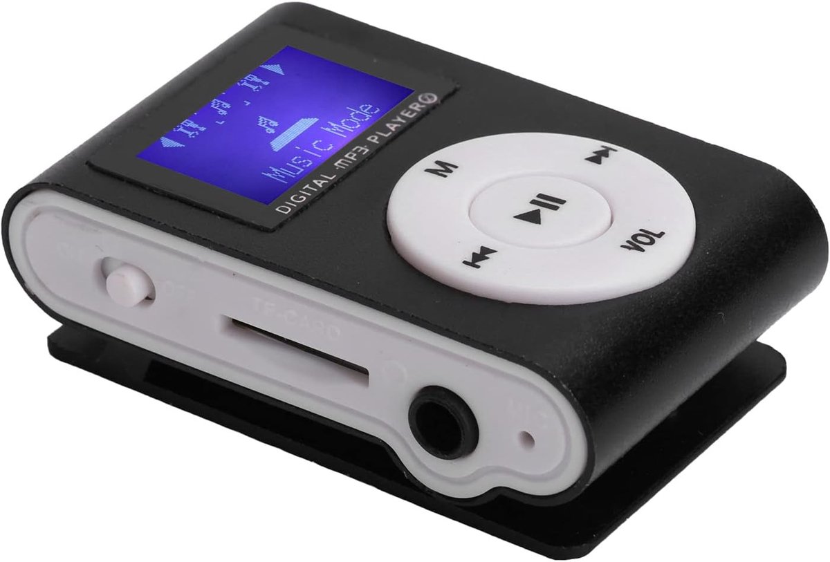 MP3 speler met clip - mini formaat - LCD-display - ideaal voor wandelen - ShopVlot