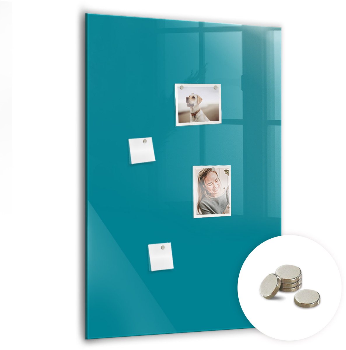 Coloray Glazen Magneetbord - Magnetisch Bord Lila kleur - 70x100 cm - Maritiem Magneetbord - Magnetic Board - Glazen Magneetbord