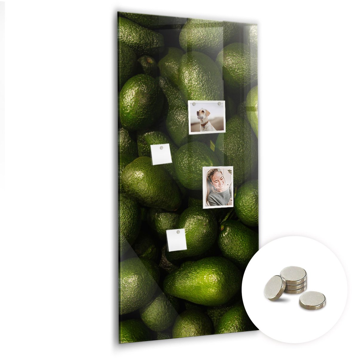 Coloray Glazen Magneetbord - Magnetisch Bord Specerijenexplosie - 60x120 cm - Groente Magneetbord - Magnetic Board - Keuken Decoratie