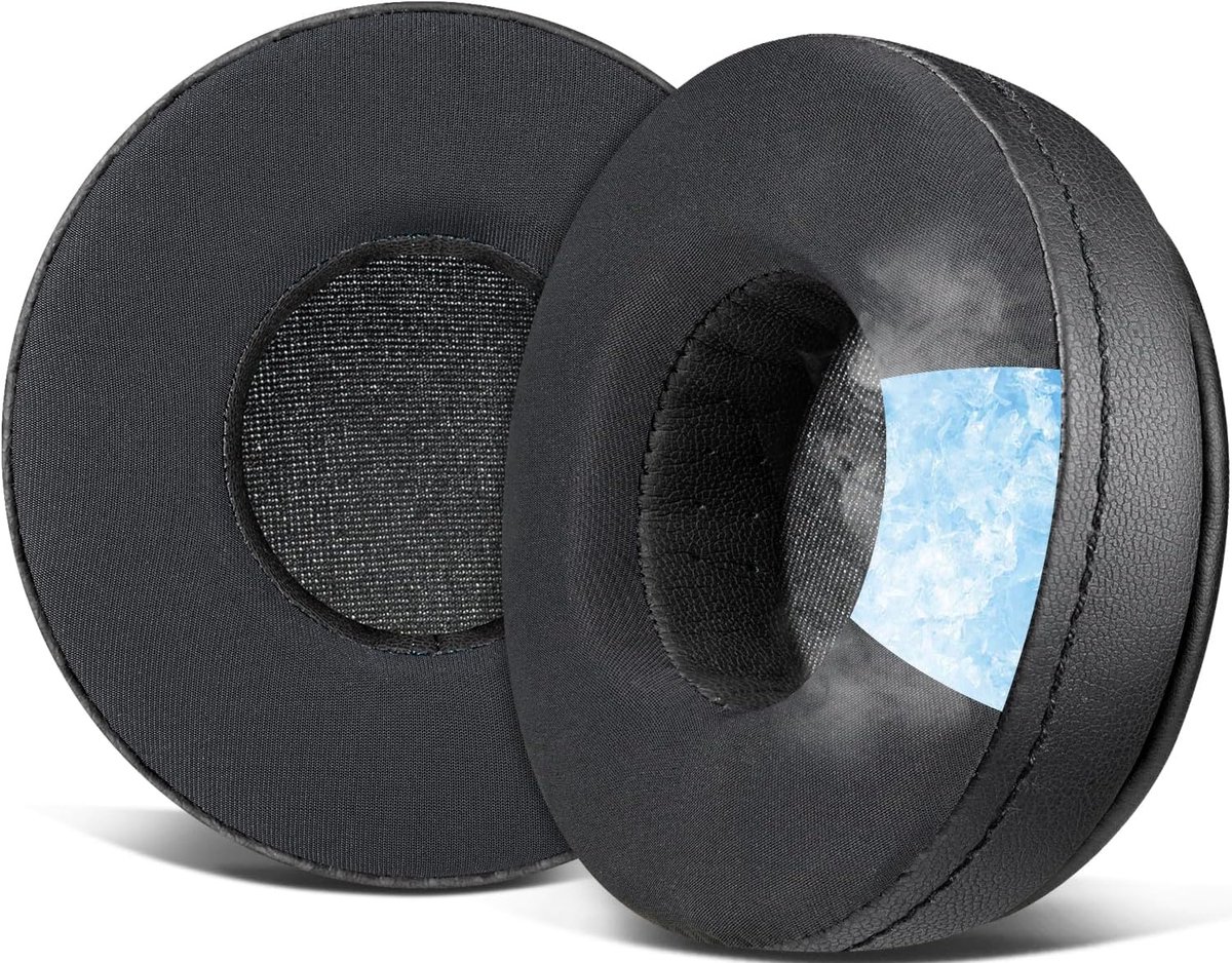 SnelShoppen - Koelende Gel Oorkussens voor Over-Ear Hoofdtelefoons, Geheugenschuim Geluidsisolatie Earpads en Kussens voor Hesh en Hesh 2 Draadloos, A