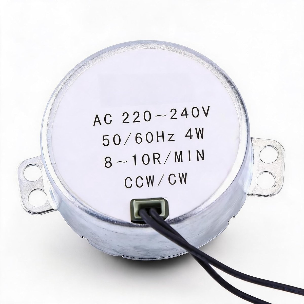 SnelShoppen - TYC-50 Synchroon Motor AC 220/240V 4W 50/60Hz Frequentie CCW/CW Elektrische Geared Motor (8-10RPM) voor Tuin, Keuken en Hobbyprojecten