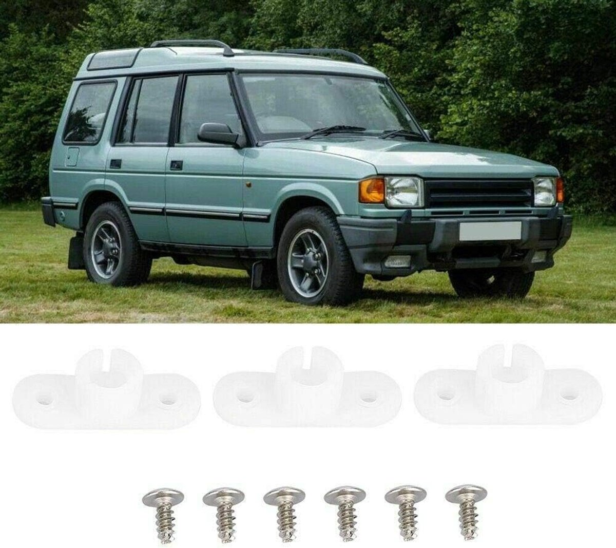 SnelShoppen - Riloer Koplamp Trim Versteller Clips (3 Stuks) Voor Land Rover Discovery 1 en 2, Hoogwaardige ABS Materiaal, Eenvoudige Installatie, Duu