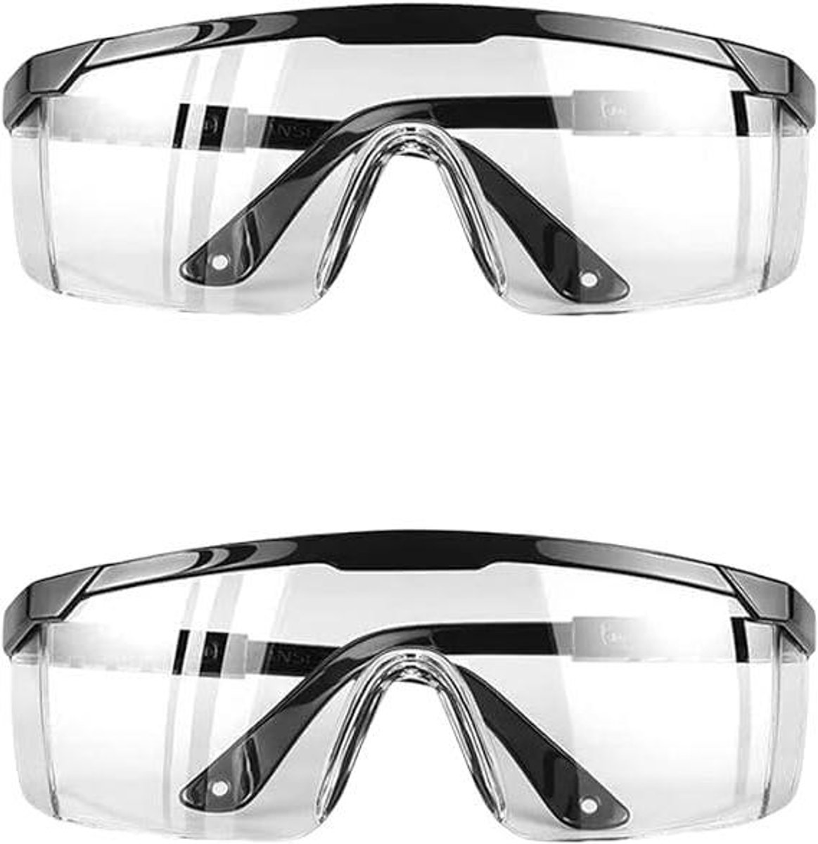 Veiligheidsbril - Oogbescherming - Werkplaats Gebruik - Anti-condens Coating - 2 Stuks - Transparant