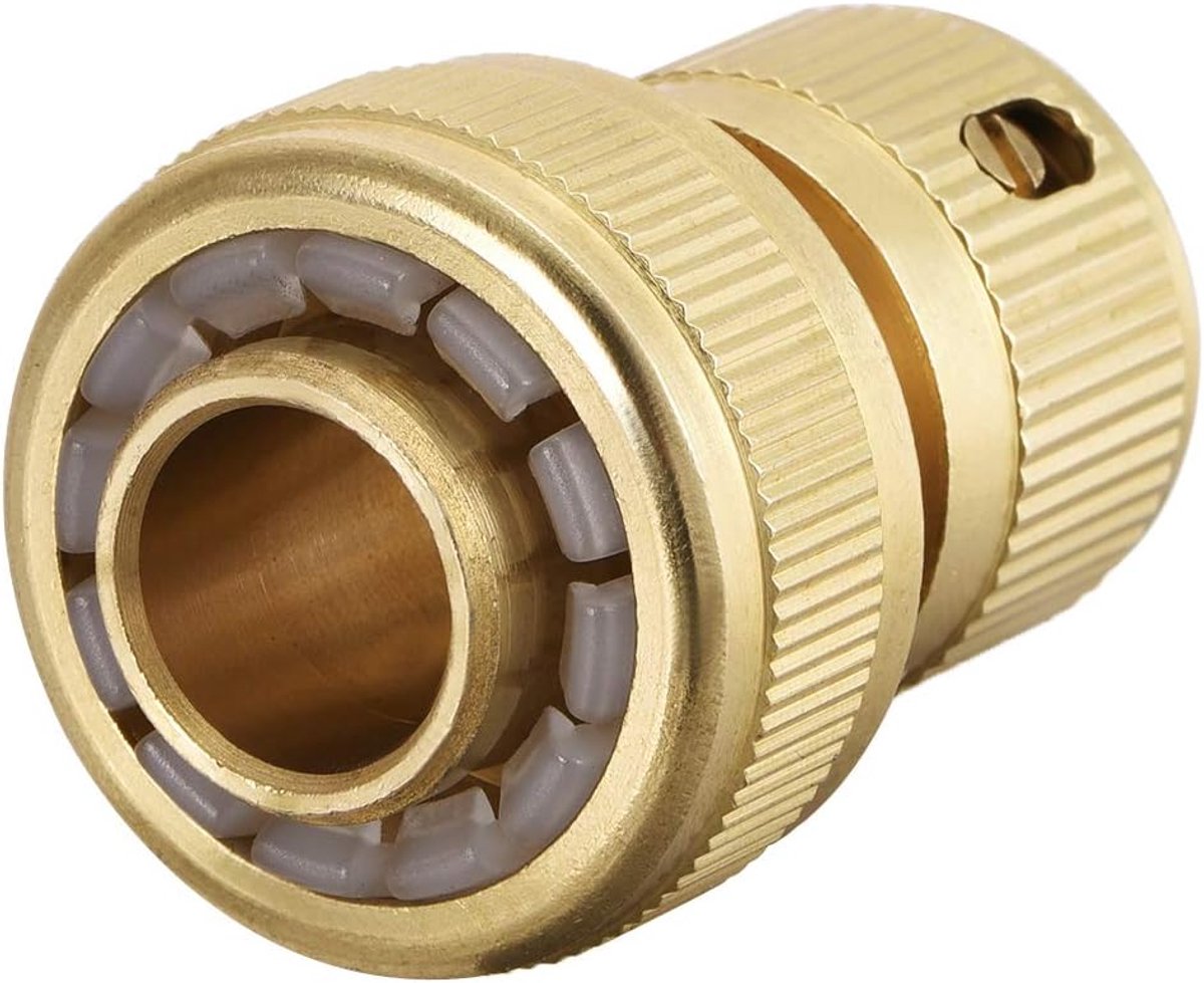 SnelShoppen - 3/4" Messing Snelle Koppelingen - Waterkraan Slang Fittingen - Leiding Diameter 16mm/20mm - Voor Tuin, Keuken en Camping - Geen Lekkage