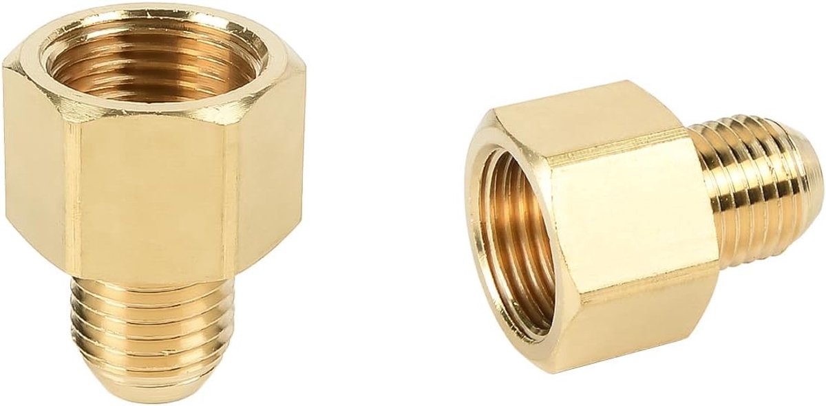 SnelShoppen - Hoge Druk Reiniger Connector 18mm Vrouwelijk naar 14mm Mannelijk, Adapter voor Hogedrukreiniger, Messing Schroef Slang Connector Fitting