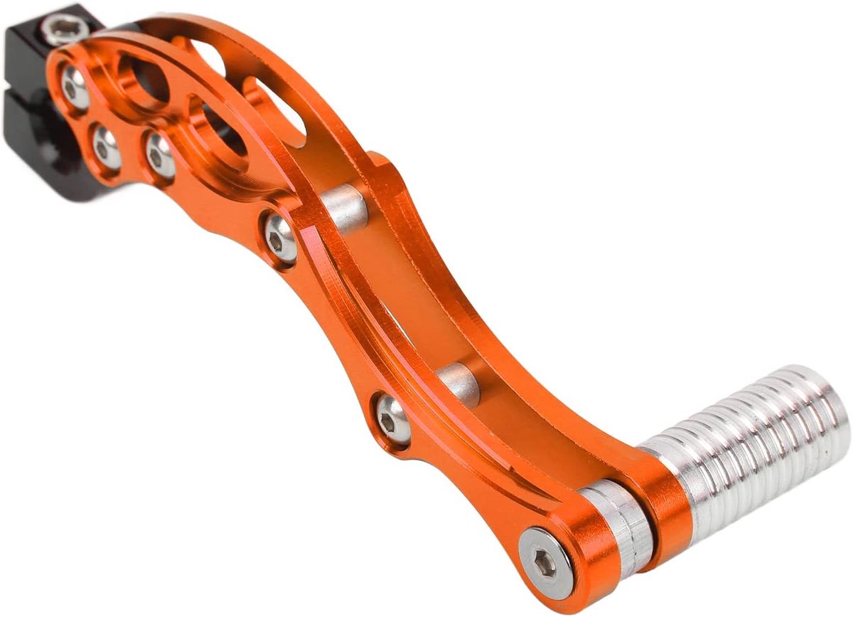 SnelShoppen - Kickstart Lever Aluminium Legering met Hoge Weerstand Kickstartpedaal Universele Vervangingsaccessoire voor Motorfiets Scooter (Oranje)